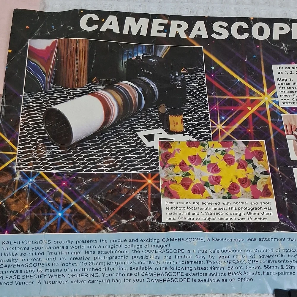 Vintage Camerascope By Kaleidovisions Camera Special Effects Lens Attachment